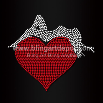 Beauty Lies In My Heart Rhinestone Iron On Transfers Beauty Lies In My Heart Rhinestone Iron On Transfers